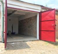 Open garage on Michalovská Street in Košice - Západ district.