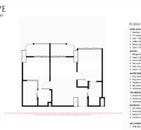 Floor plan of a two-room apartment 51-53 m² with a list of furnishings and a Verified Member label.