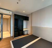 Star room in a one-room apartment with a built-in wardrobe and air conditioning.