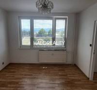 A room in a one-bedroom apartment with a wooden floor and a view from the window.