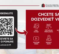 QR code offer for more information about a 2-room apartment with six interactive options.