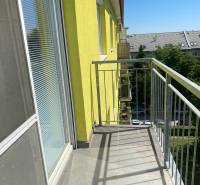 A balcony with a view from a 3-room apartment on Na úvrati Street in Bratislava.
