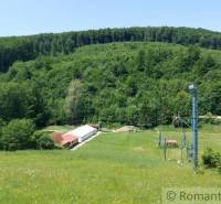 Snow-covered greenery and a ski lift in a beautiful setting near Stará Myjava.