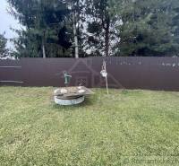 Well, pump, and garden behind the family house providing a peaceful place to relax.