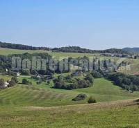 A view of family houses in the beautiful green landscape of Malá Lehota.