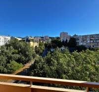 View from the balcony of a 2-room apartment on Ladzianskeho Street in Bratislava - Vinohrady.