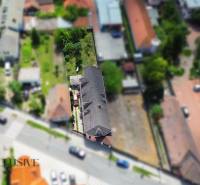 Aerial view of a family house on Gyula Szabó Street in Dunajská Streda.