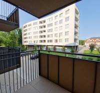 View from the balcony of a 2-room apartment on Sadova Street in Senica.