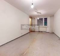 An empty room and a 3-room apartment with light walls and exposed floorboards.