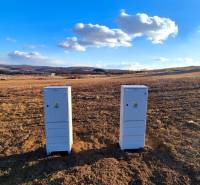 Sunny plots - housing in Župčany, Prešov, with two electrical distribution cabinets.