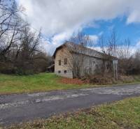 We see an older family house by the road, surrounded by trees in the countryside.
