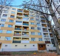 Apartment building on Štúrova Street in Poprad surrounded by trees, offering a 2-room apartment.