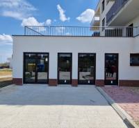 Gastro premises on Vtáčia Street in Senec with a parking area and a modern facade.