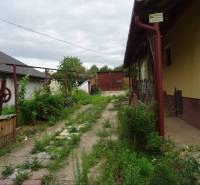 Courtyard of a family house in Leh with a garden and an original well.