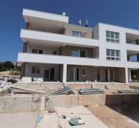 A building under construction of a recreational apartment on Stablinac Street in the city of Vodice.