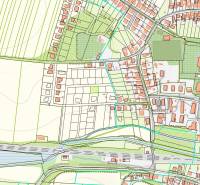 The map shows the construction of houses on Krátka Street in Alekšince with plots and roads.