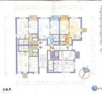 Floor plan of apartments in the building in Galanta Košúty, Millenium Street.