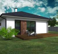 A family house in Western Slovakia with a terrace and a landscaped garden.