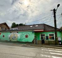 Gazdovský hostinec in Moravany nad Váhom with a colorful facade and traditional gastro spaces.