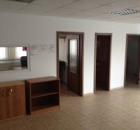 Interior with furniture consisting of two smaller cabinets and four doors in warehouses and halls.