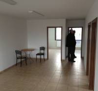 Interior of spaces Warehouses and halls with tiled floors and a table with chairs.