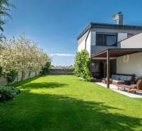 A family house in Kvetoslavov with a spacious garden, terrace, and relaxing seating area.