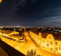 Night panorama from a 3-room apartment with a view of Košice - Juh district, Žižkova Street.