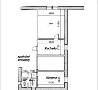 Layout of a 1-bedroom apartment with a storage room and a bathroom.
