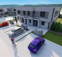 Visualization of 4-room apartments on Triblavinska Street in Chorvátsky Grob with parking.