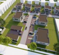 Visualization of a residential area on Triblavinska Street in Chorvátsky Grob, including several 4-room apartments.