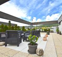 Terrace space with furniture and plants, Pri vinohradoch in Bratislava - Rača, 4-room apartment.