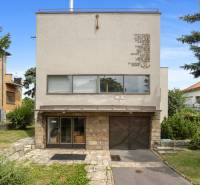 Family house on Mudroňova Street in Bratislava - Old Town with a front garden and a pine tree.