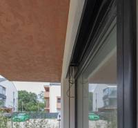 View from the balcony of a 2-room apartment overlooking Javorová Street in Kostolište.