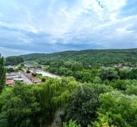 A view of greenery and the river in the Nad jazerom district in Košice.