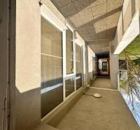 Offices with glass windows along Antolska Street in Bratislava - Petrzalka.