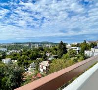 View from the balcony of Bratislava and greenery around Bartókova, 3-room apartment.