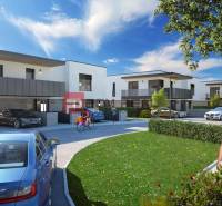 Modern architecture and greenery in the area of 3-room apartments in Dubová.