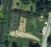 Aerial view of a plot on Krajné Street, suitable for residential land.