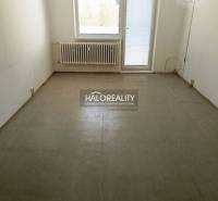 Empty room with a plastic window and door in a one-room apartment.