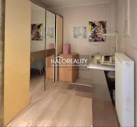 A hallway with wooden furniture, a mirrored wardrobe, paintings, and a radiator in a family house.