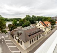 View of buildings and greenery in Bratislava - Old Town, Floriánska Street.