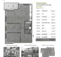 Floor plan of a 3-room apartment with an area of 85.23 m². Balcony 9 m². Contact: Jaroslava Polčová.