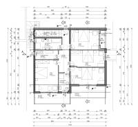 Floor plan of the villa with room details, areas, and dimensions.