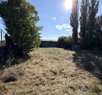 Sunny plot with trees, warehouses and halls in Marcelová, surrounded by nature and grassy area.