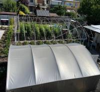 A family house in Komárno with a garden, a gazebo, and a greenhouse for growing plants.