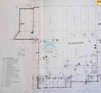 Floor plan of the warehouse on Železničná Street, with halls and handling areas.