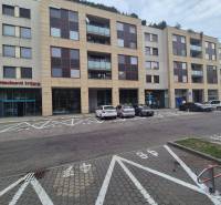 Commercial premises on Vajnorská Street in Bratislava - Nové Mesto with parked cars.