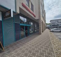 Commercial premises on Vajnorská Street in Bratislava - Nové Mesto with glass displays.
