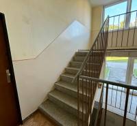 The staircase leads to a 2-room apartment in the Sídlisko area in Jablonica, clean and bright.
