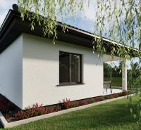 Family house with a garden on Pánska Niva, fencing, window, lawn, vegetation.